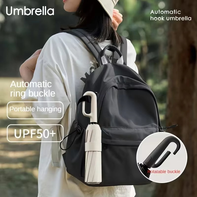 Parapluie à ouverture facile avec protection UV pour double usage