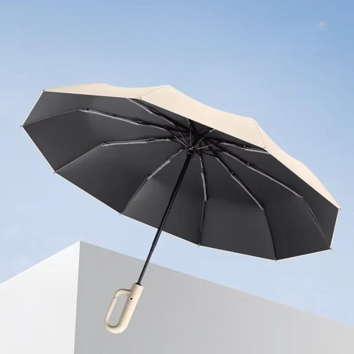 Parapluie à ouverture facile avec protection UV pour double usage