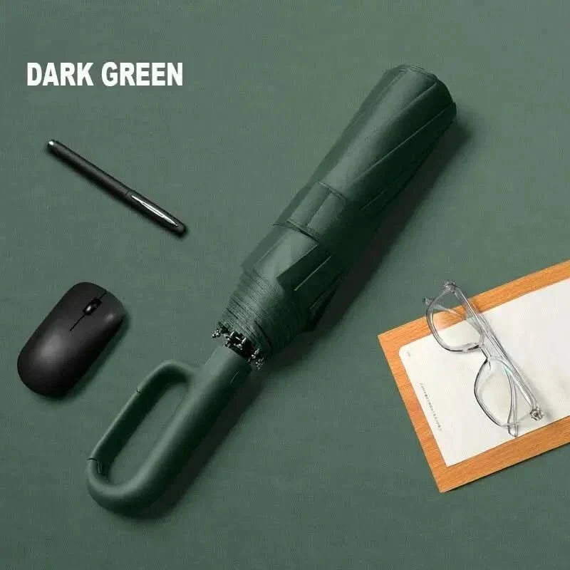 Parapluie automatique résistant au vent et protection UV, compact pour voyager