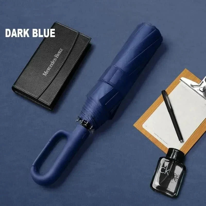 Parapluie automatique résistant au vent et protection UV, compact pour voyager