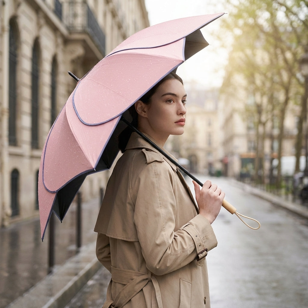 Parapluie pour femme à motif floral