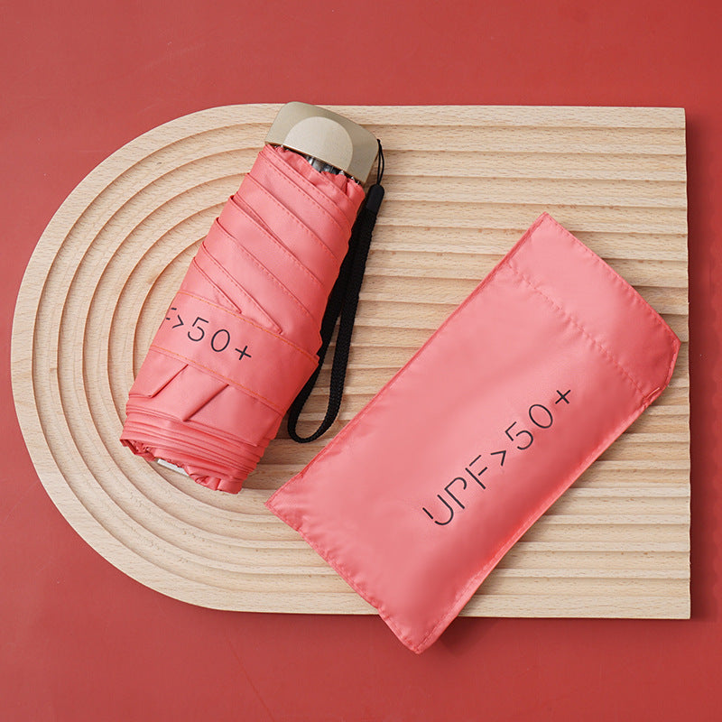 Parapluie pour femme avec protection UV et mécanisme de pliage intelligent