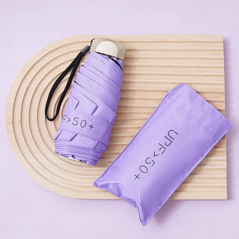 Parapluie pour femme avec protection UV et mécanisme de pliage intelligent