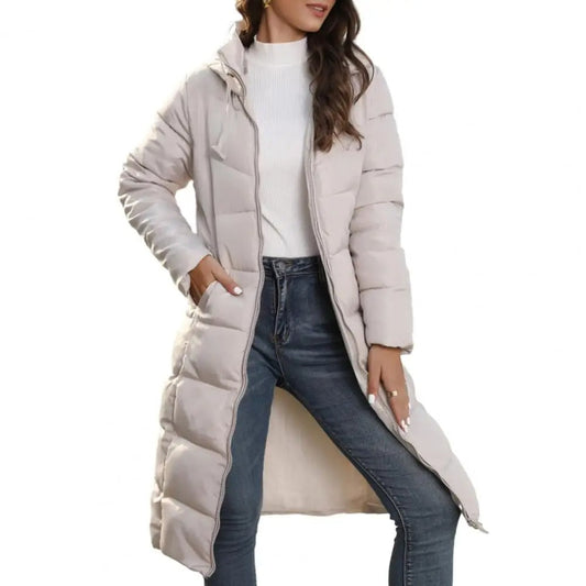 Parka chaude à capuche pour femme