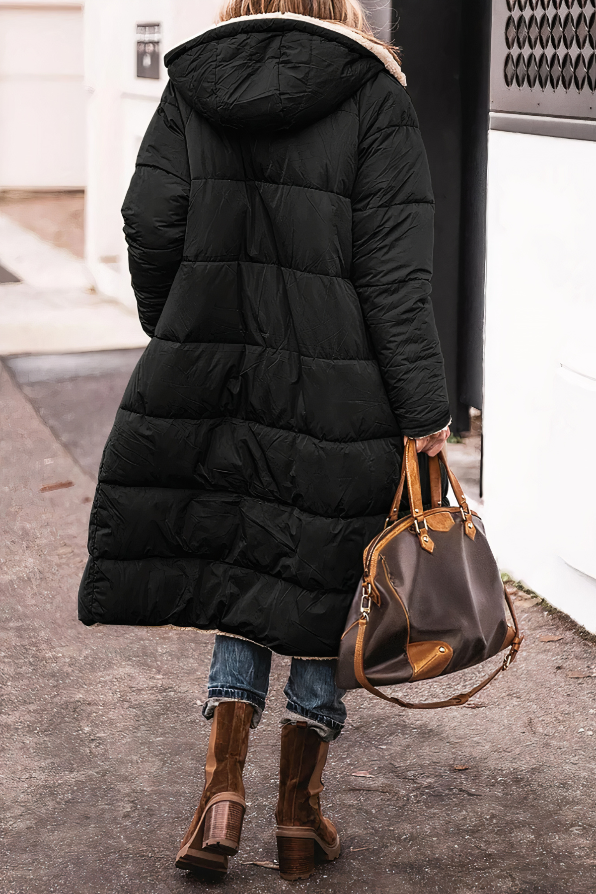 Parka imperméable réversible pour femme