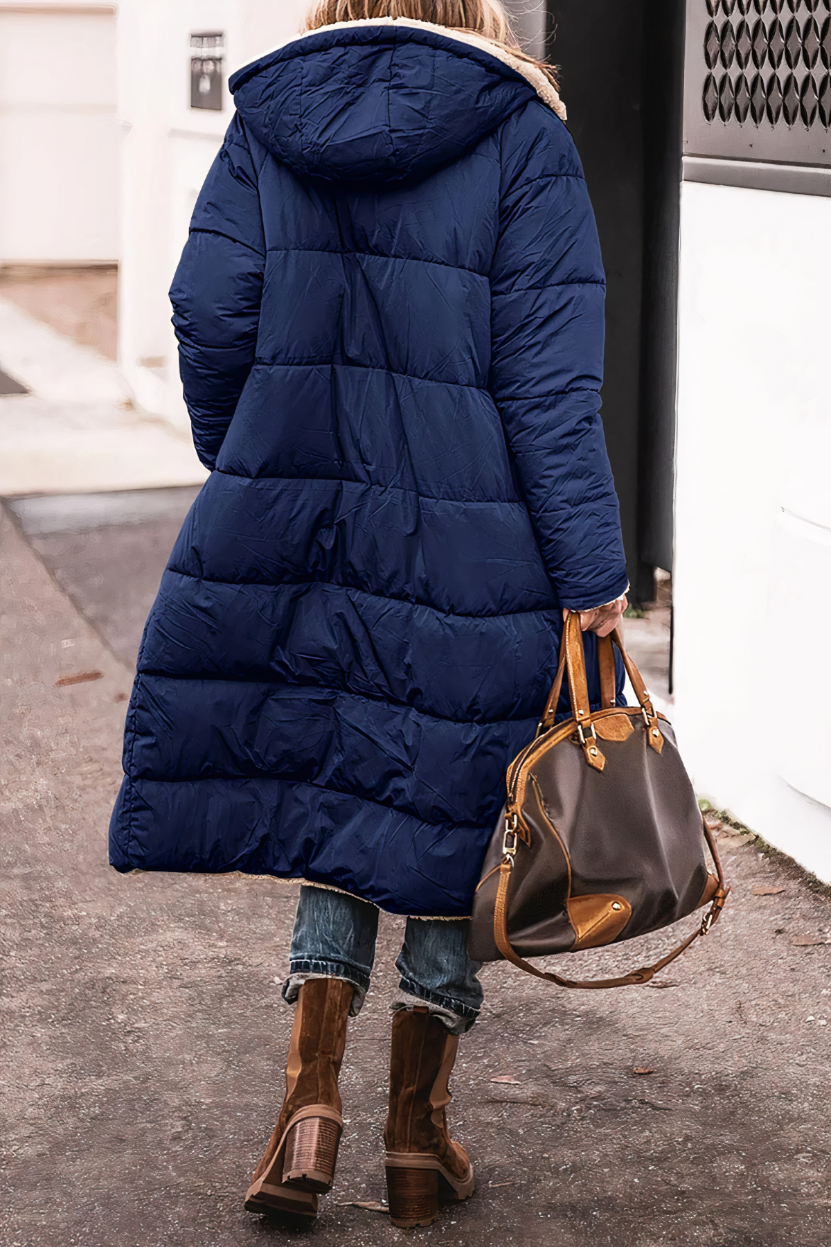 Parka imperméable réversible pour femme