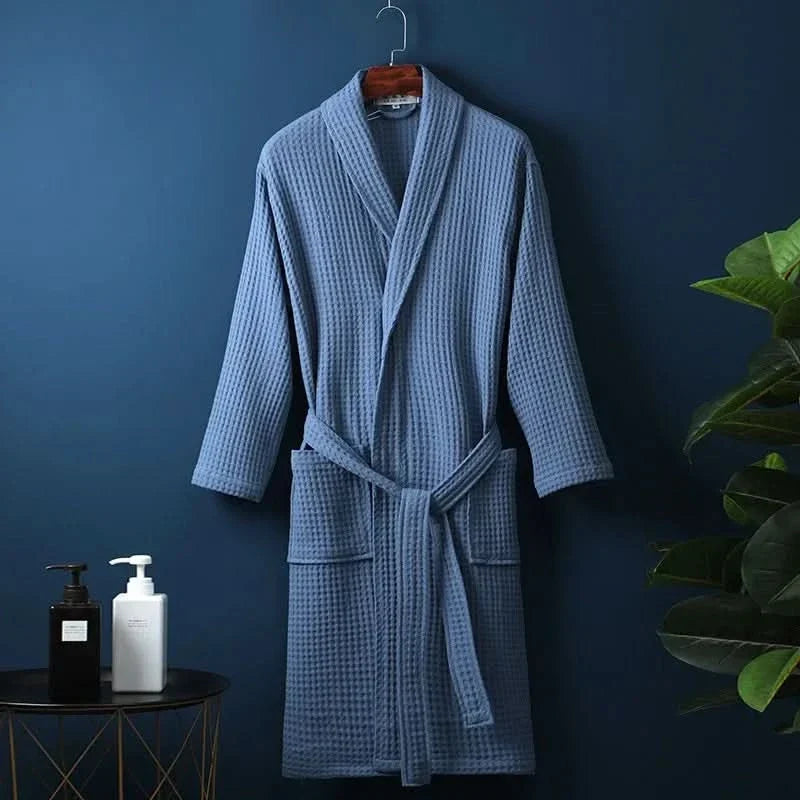Peignoir de bain nid-d'abeille – léger et respirant
