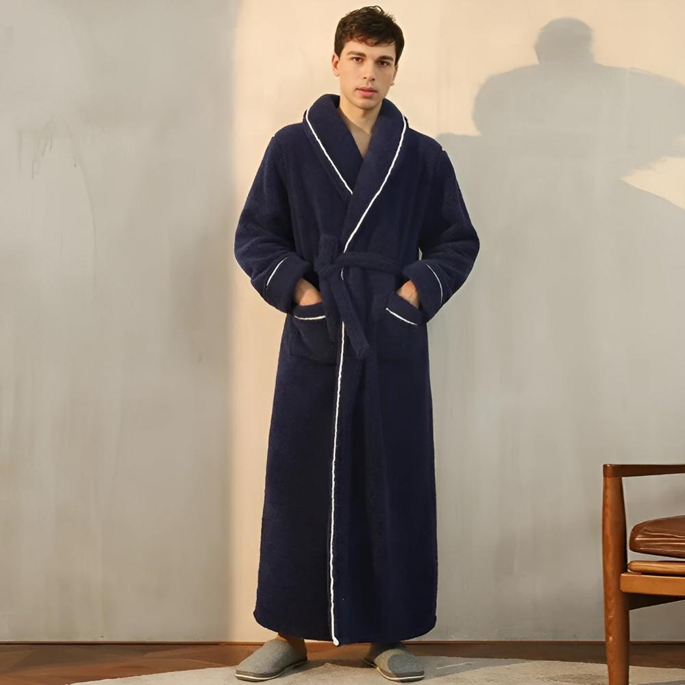 Peignoir luxueux en polaire, chaud et confortable