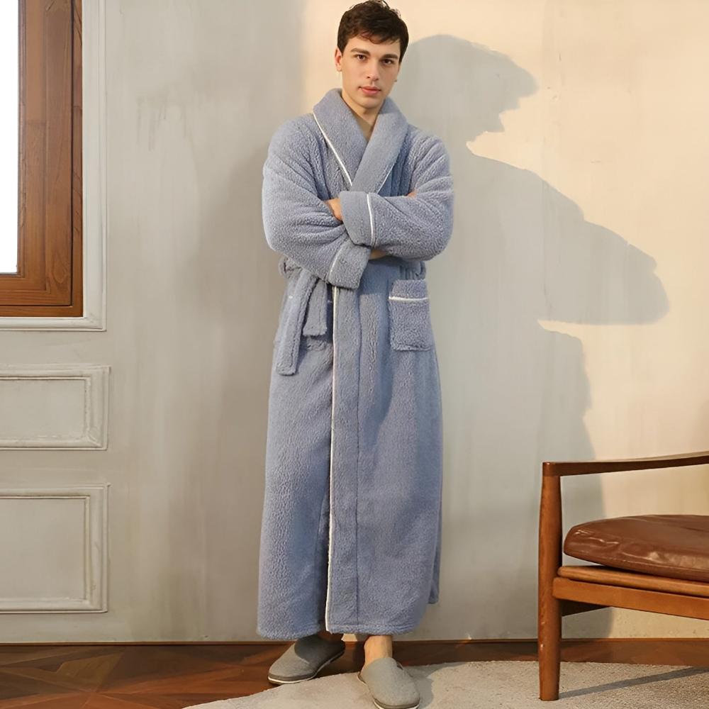Peignoir luxueux en polaire, chaud et confortable