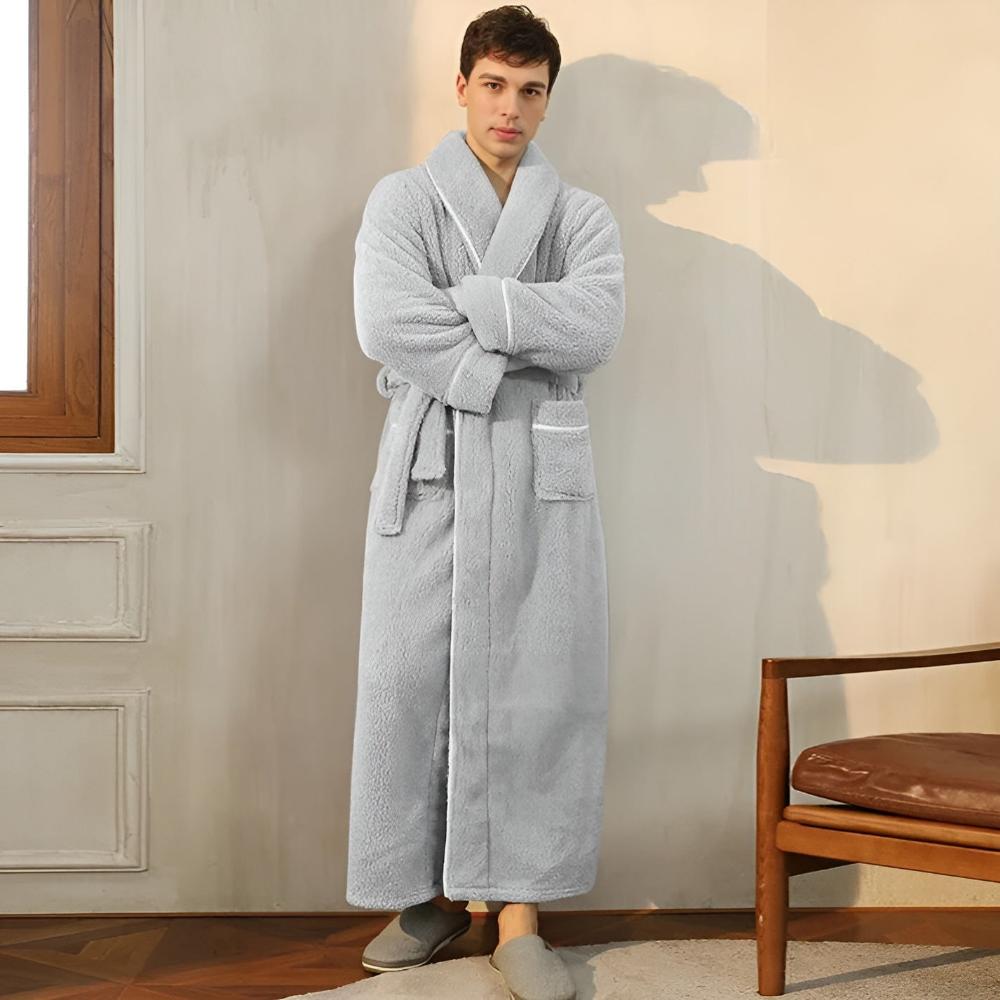 Peignoir luxueux en polaire, chaud et confortable
