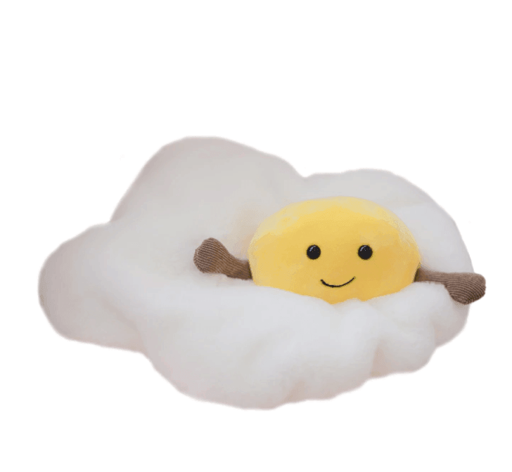 Peluche croissant, jouet doux et câlin pour enfants et adultes, marron et crème, fait main