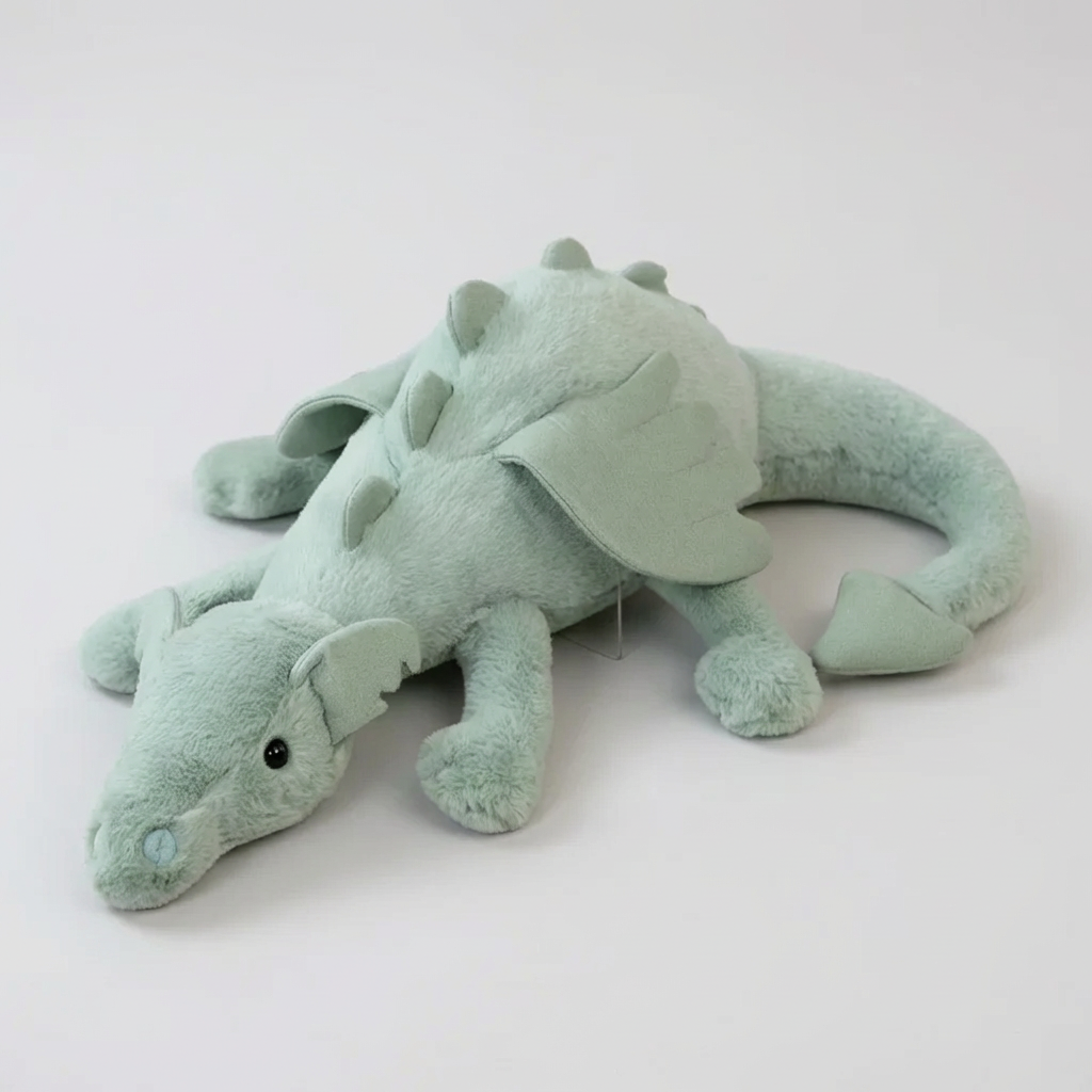 Peluche dragon avec ailes pour enfant