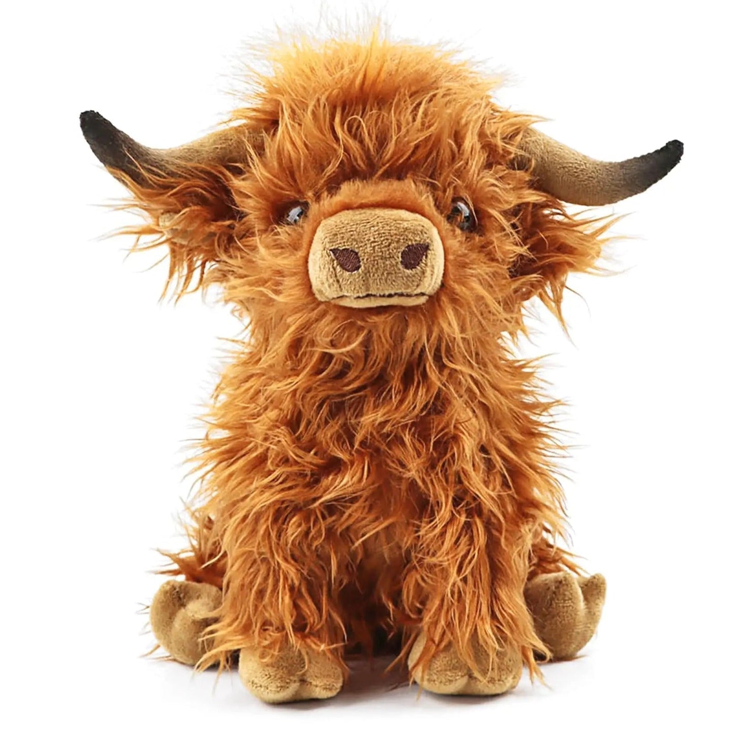 Peluche vache Highland douce pour enfants et adultes
