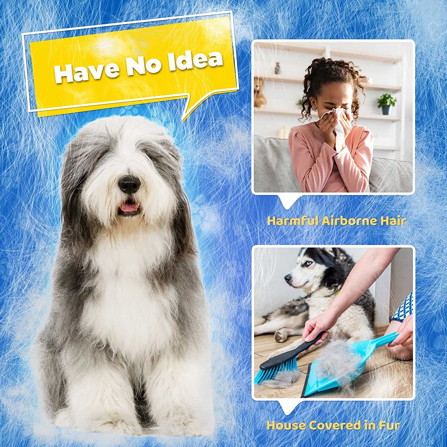 PET GROOMING GLOVE - SOFT AND EFFICIENT HAIR REMOVER FOR DOGS AND CATS