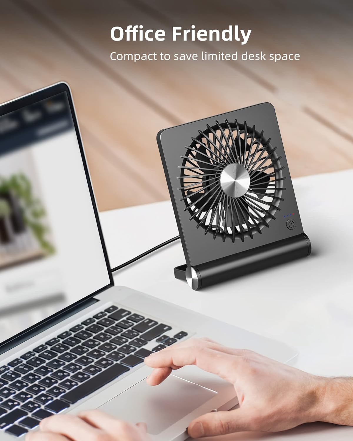 Petit ventilateur de bureau ultra silencieux à flux d'air puissant