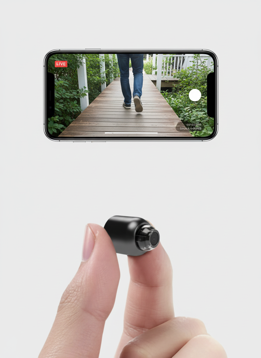 Petite caméra de surveillance Wi-Fi avec vision nocturne