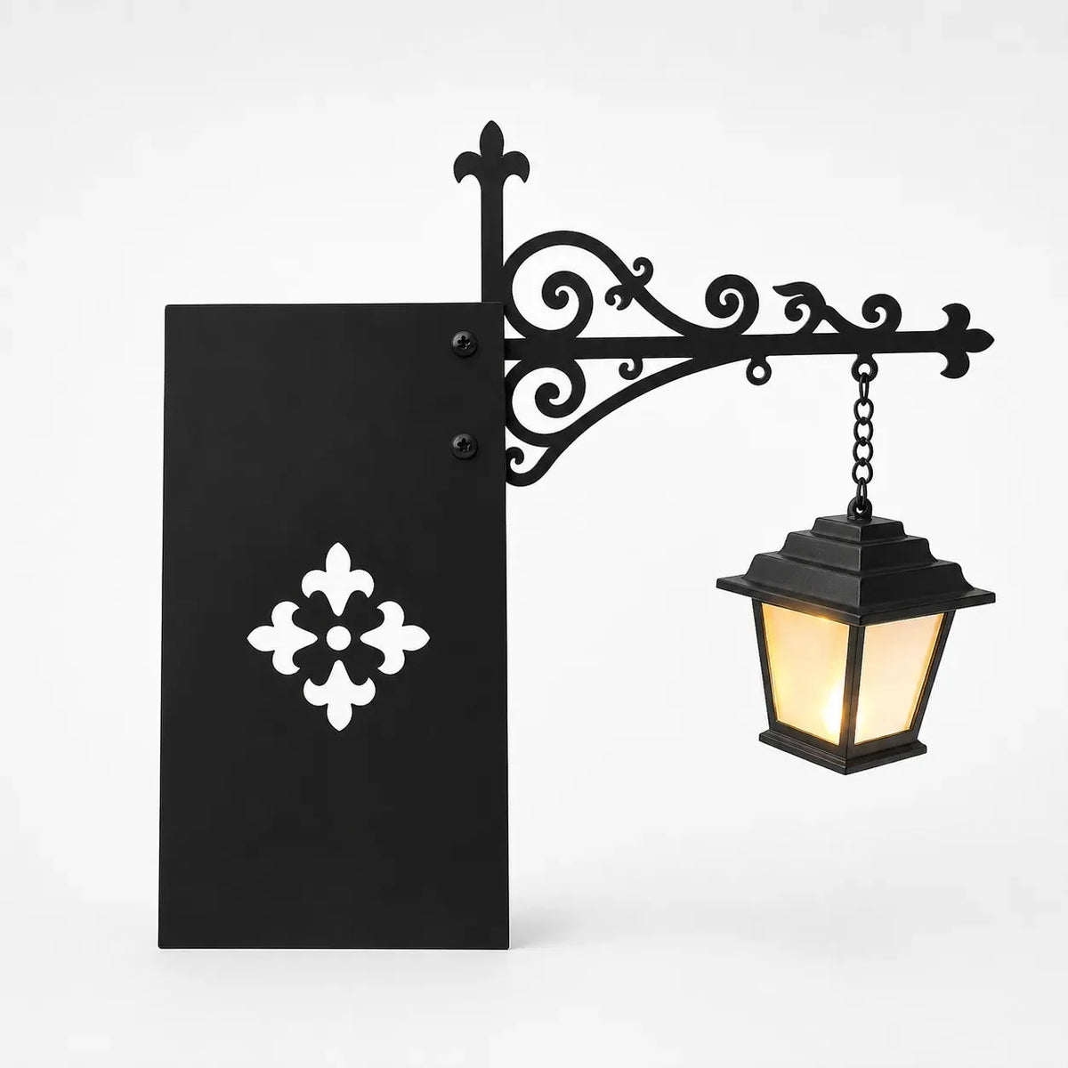 Petite lanterne suspendue pour étagère avec LED blanc chaud