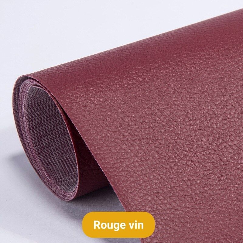 Pièce de réparation autoadhésive en cuir (50 x 138 cm)
