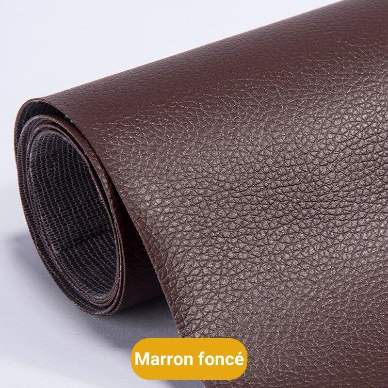 Pièce de réparation autoadhésive en cuir (50 x 138 cm)