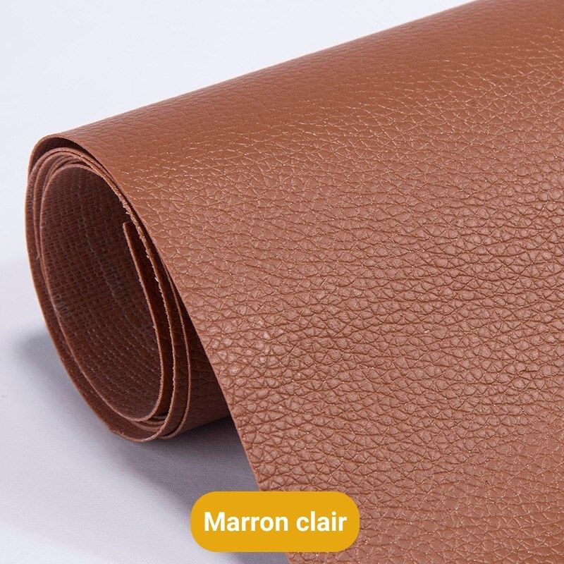 Pièce de réparation autoadhésive en cuir (50 x 138 cm)