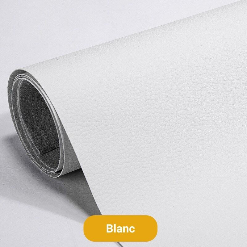 Pièce de réparation autoadhésive en cuir (50 x 138 cm)