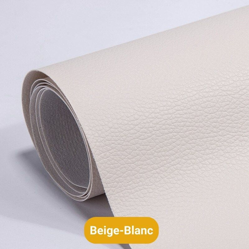 Pièce de réparation autoadhésive en cuir (50 x 138 cm)