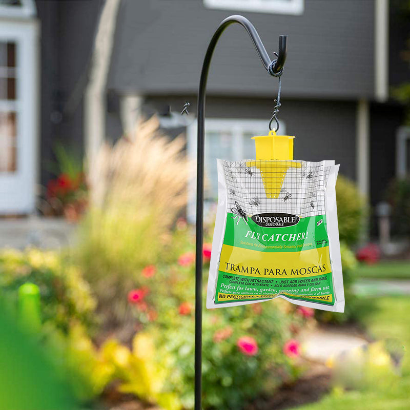 Piège à mouches efficace avec sachet jetable pour usage extérieur