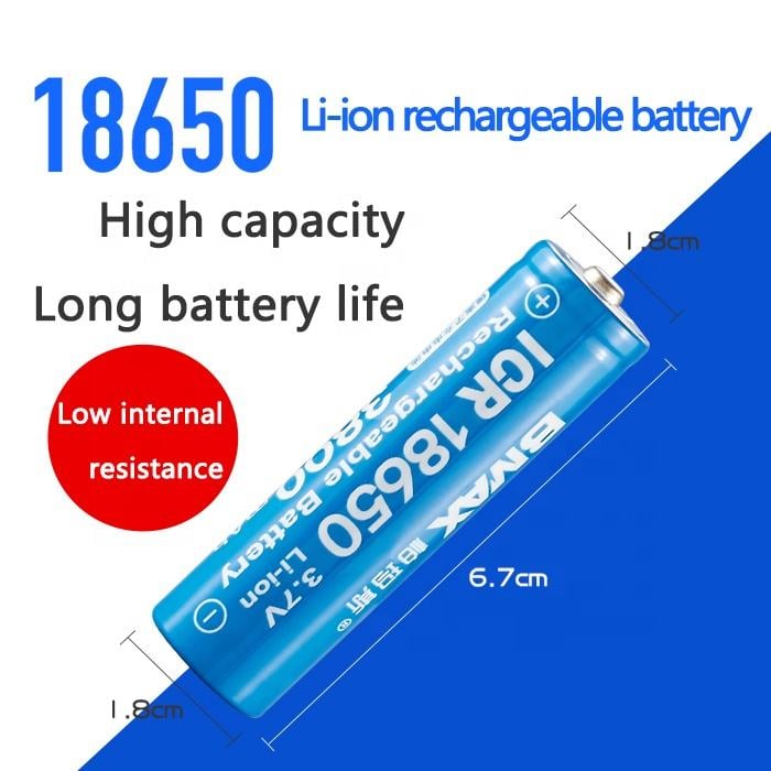 Piles rechargeables Li-ion 18650 3,7 V universelles (lot de 2)