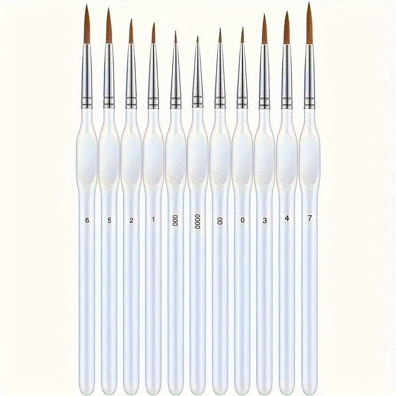 Pinceaux de peinture de précision pour détails – Idéaux pour travaux de précision et œuvres d'art détaillées