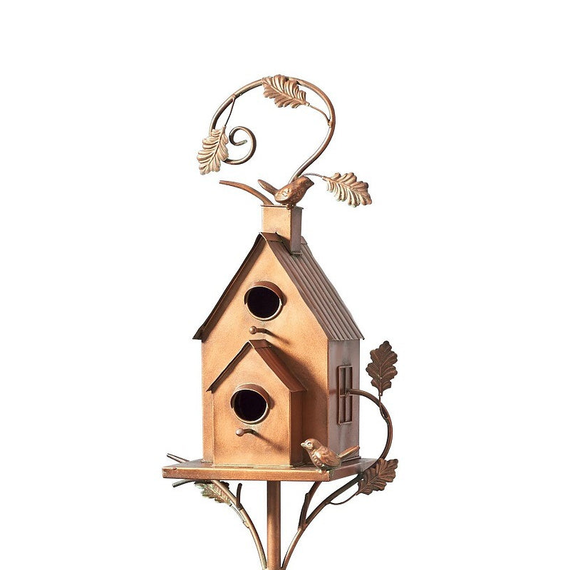 Piquet de jardin nichoir décoratif d'extérieur en métal