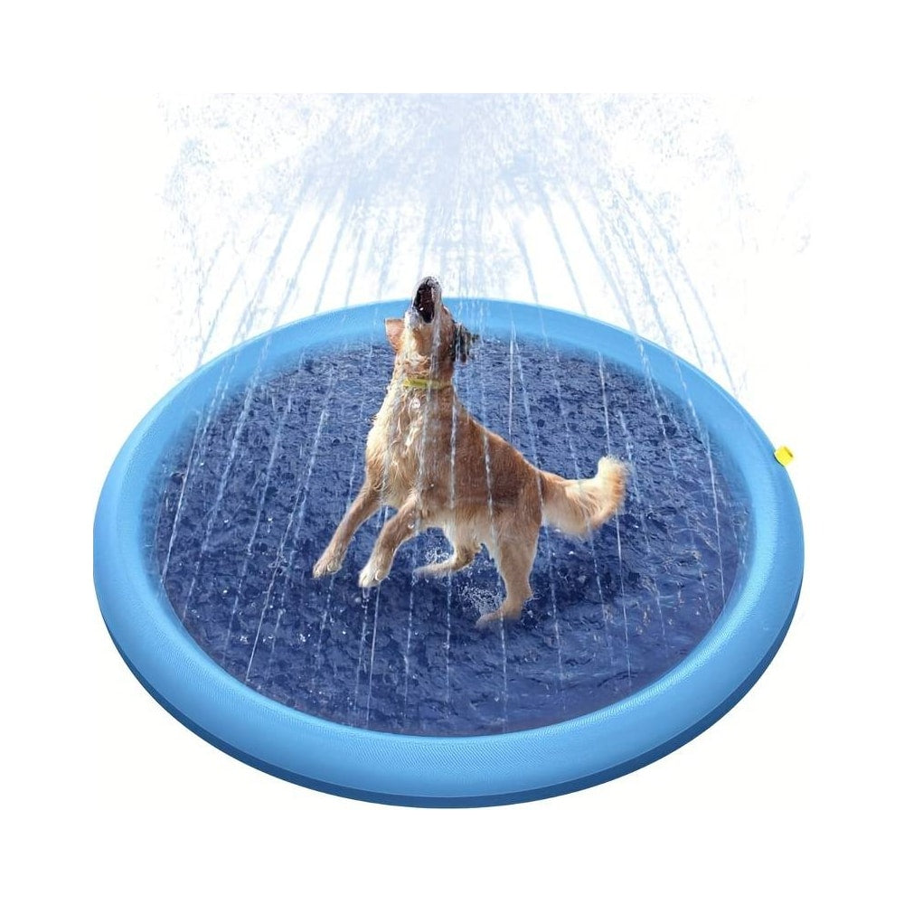 Piscine pour chien avec jet d'eau (disponible en tailles pour grands et petits chiens)