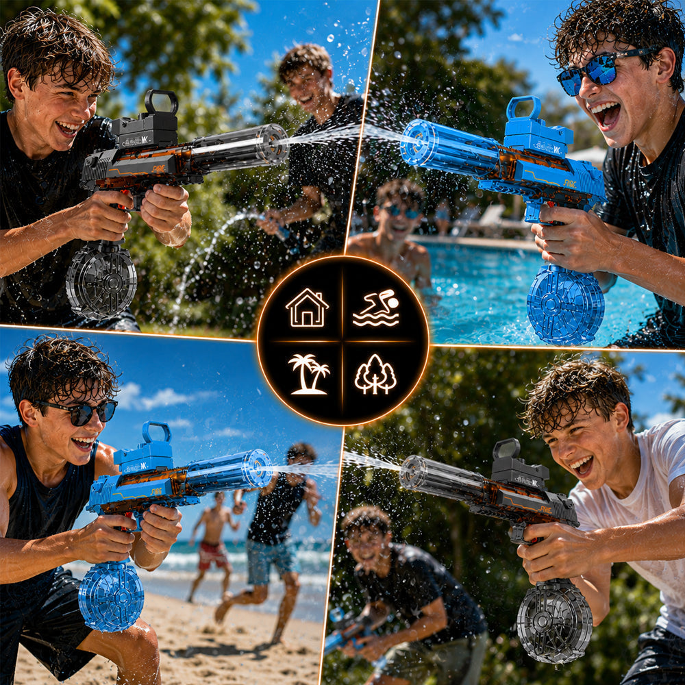 Pistolet à eau électrique avec éclairage LED stylé