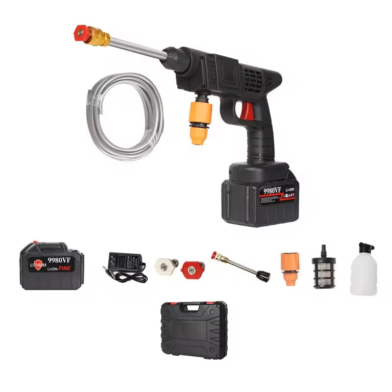 Pistolet de pulvérisation haute pression sans fil pour un nettoyage portable