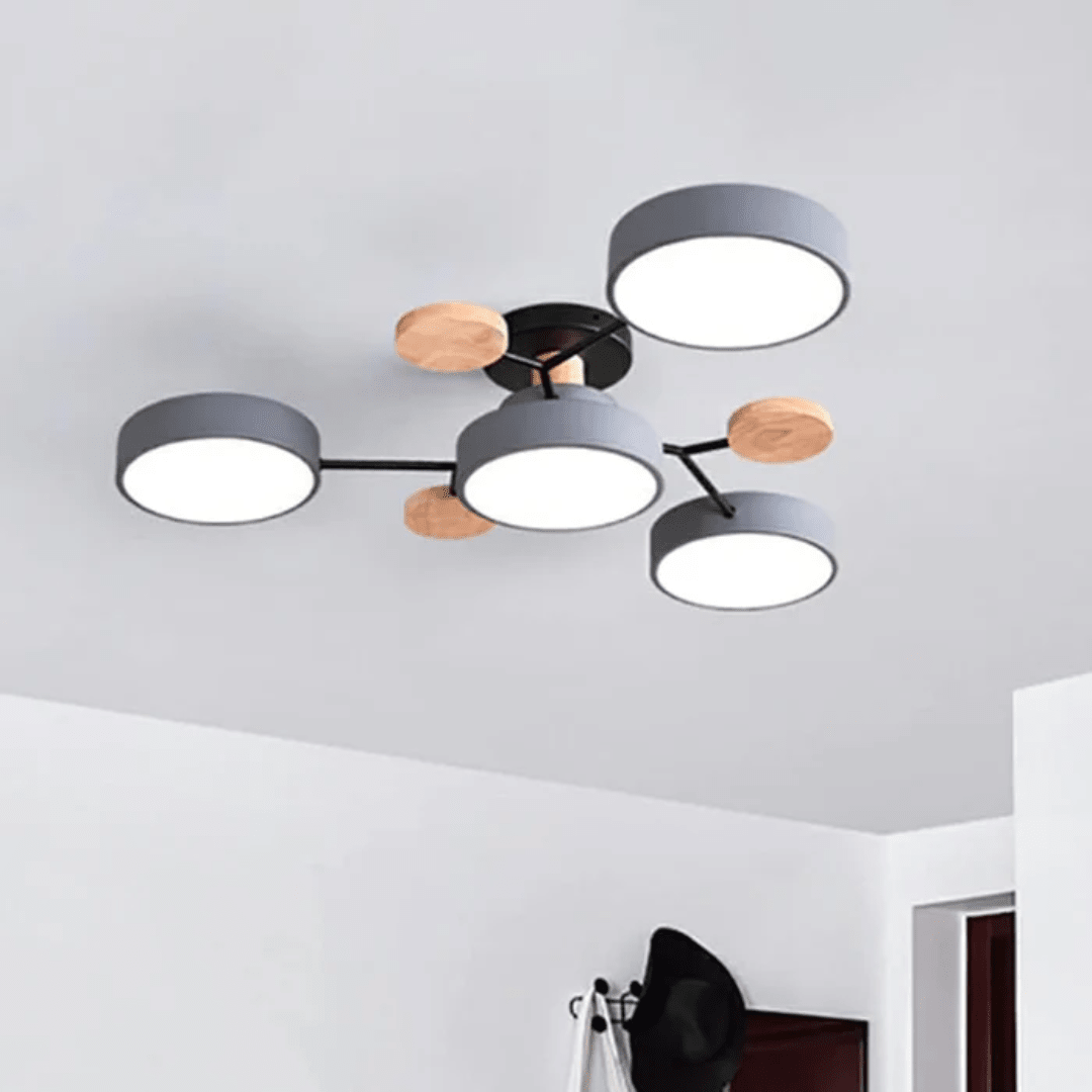 Plafonnier LED rond au design épuré et minimaliste