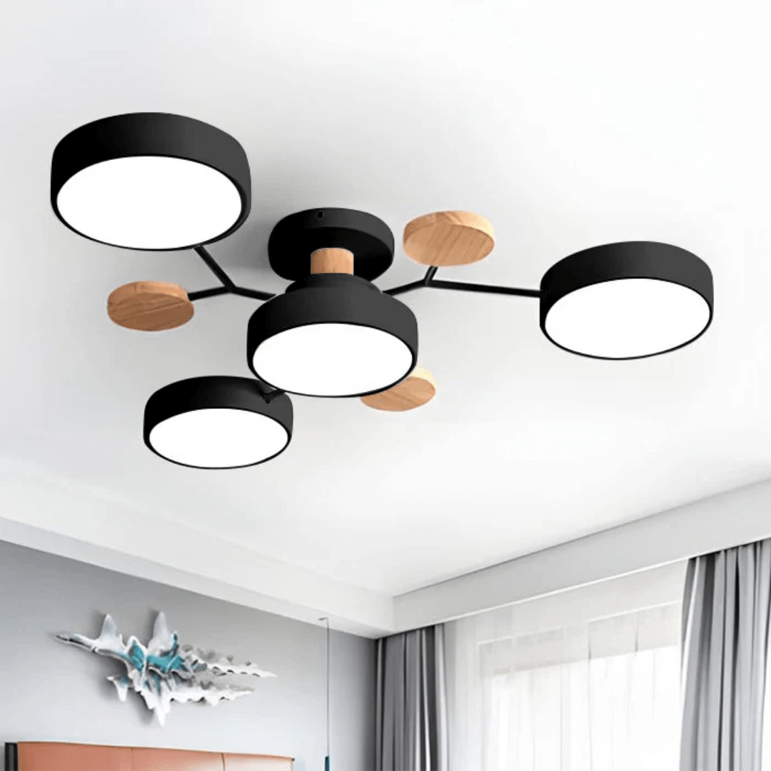 Plafonnier LED rond au design épuré et minimaliste