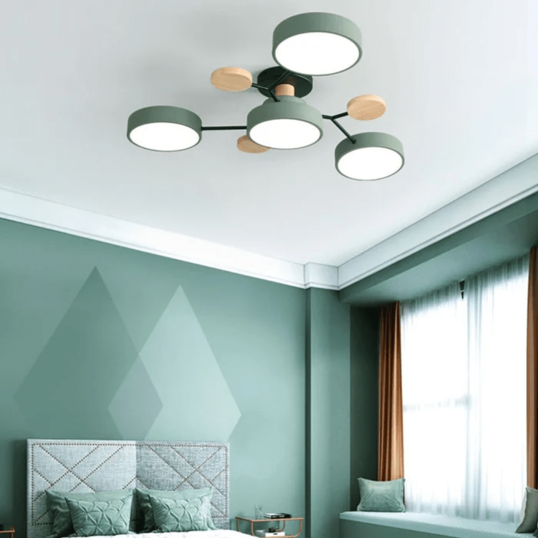 Plafonnier LED rond au design épuré et minimaliste