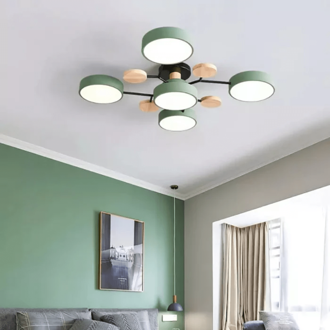 Plafonnier LED rond au design épuré et minimaliste