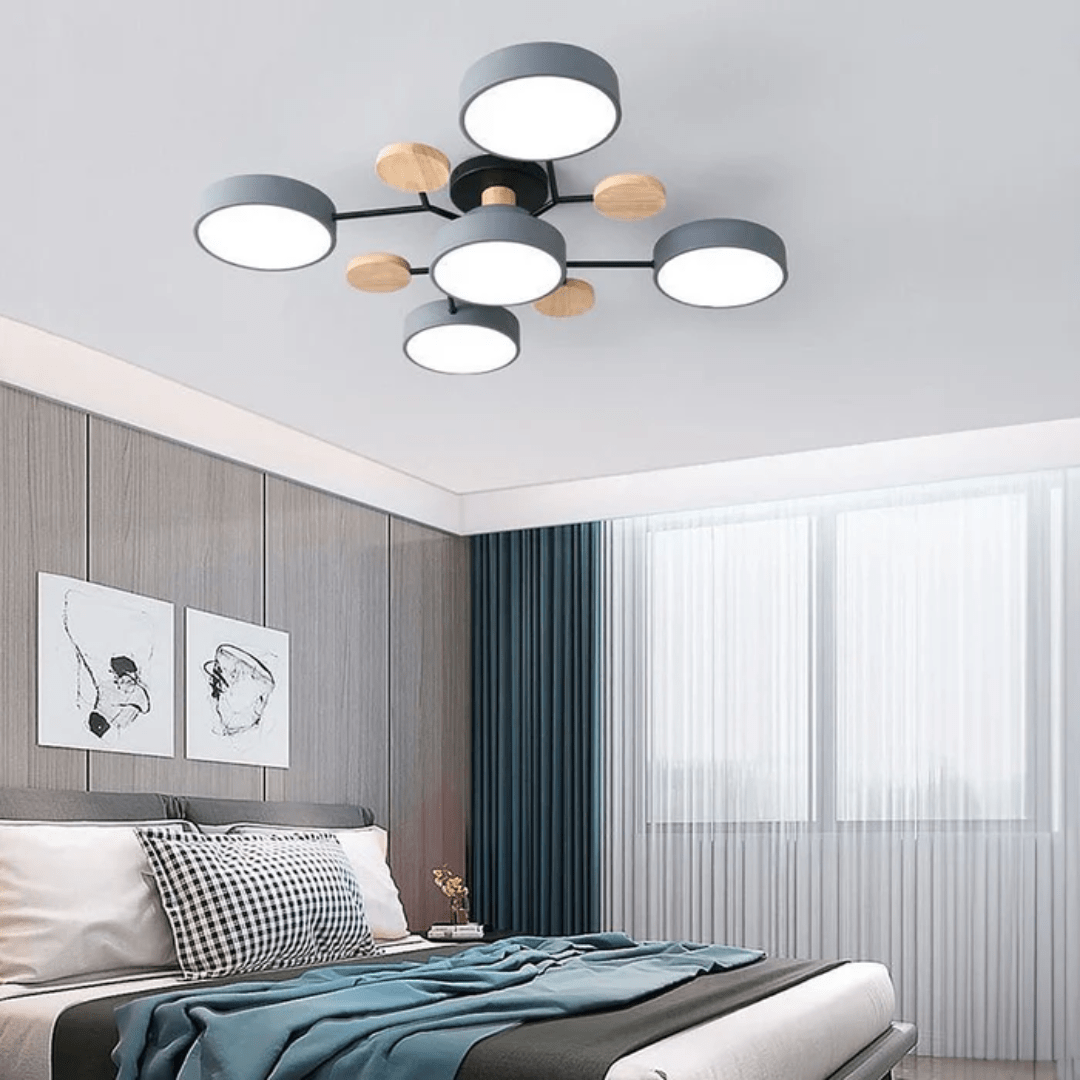 Plafonnier LED rond au design épuré et minimaliste