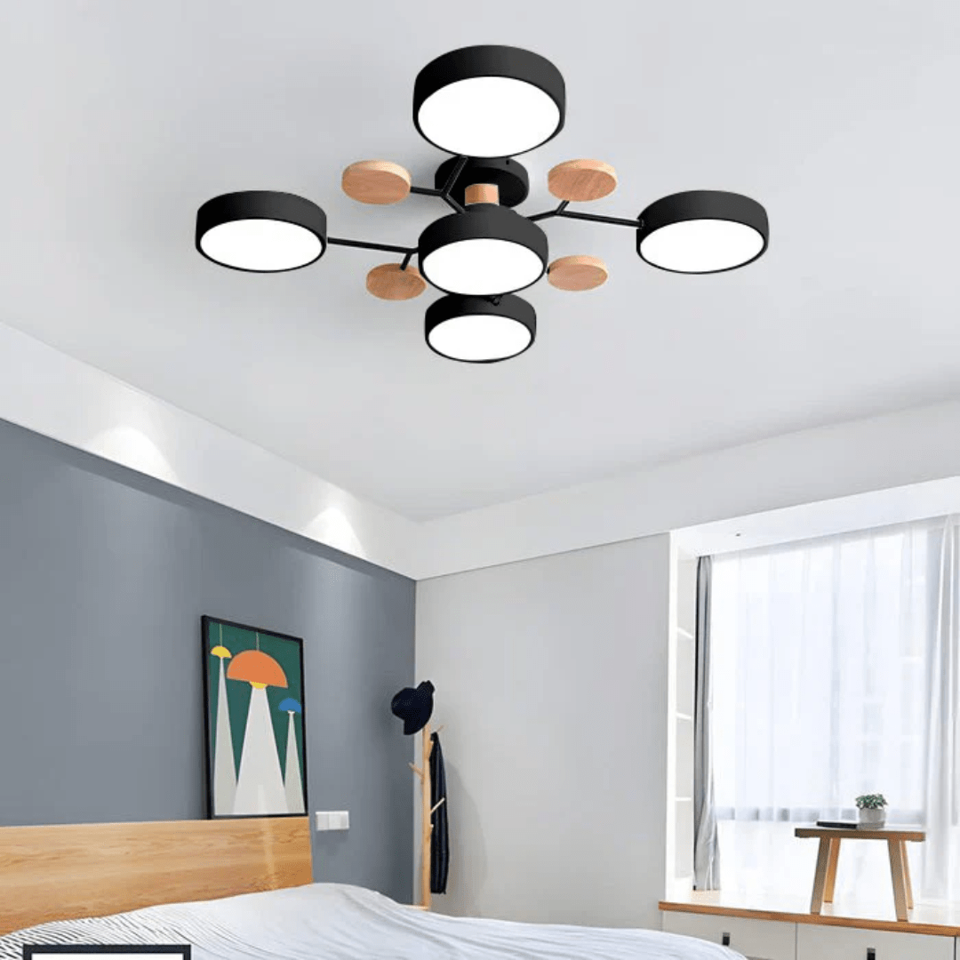 Plafonnier LED rond au design épuré et minimaliste