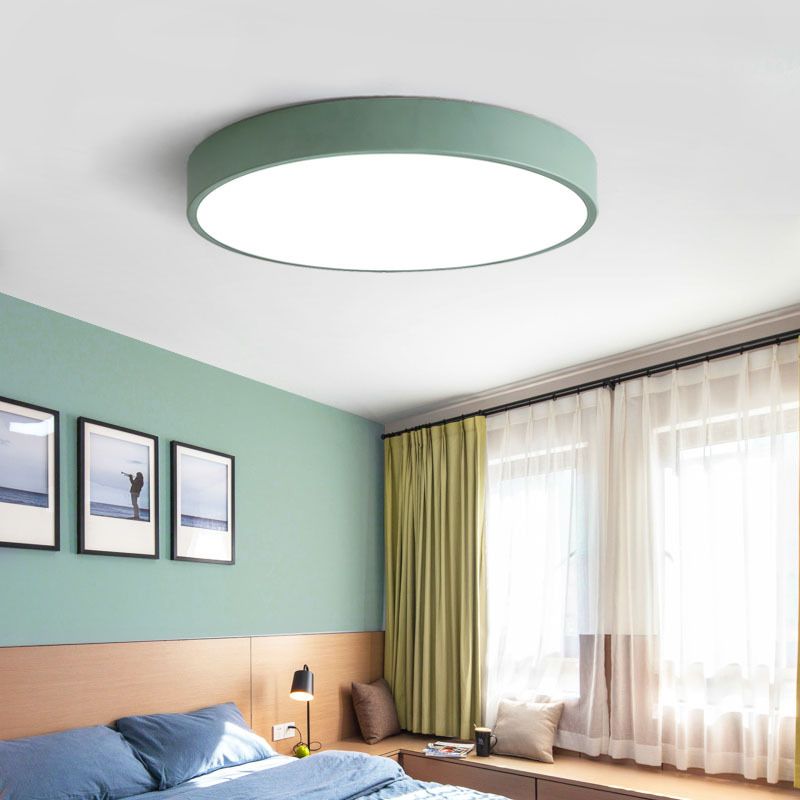 Plafonnier LED ultra fin rond pour éclairage intérieur moderne