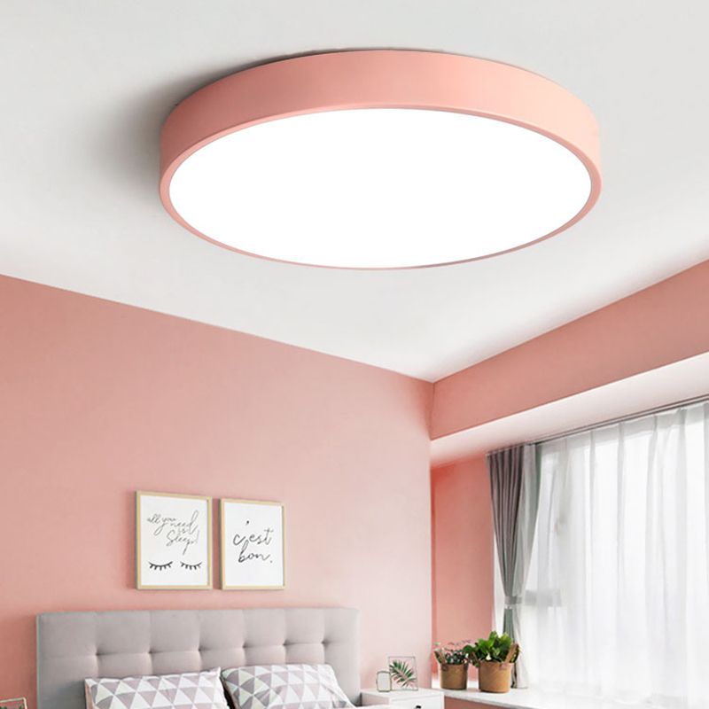 Plafonnier LED ultra fin rond pour éclairage intérieur moderne