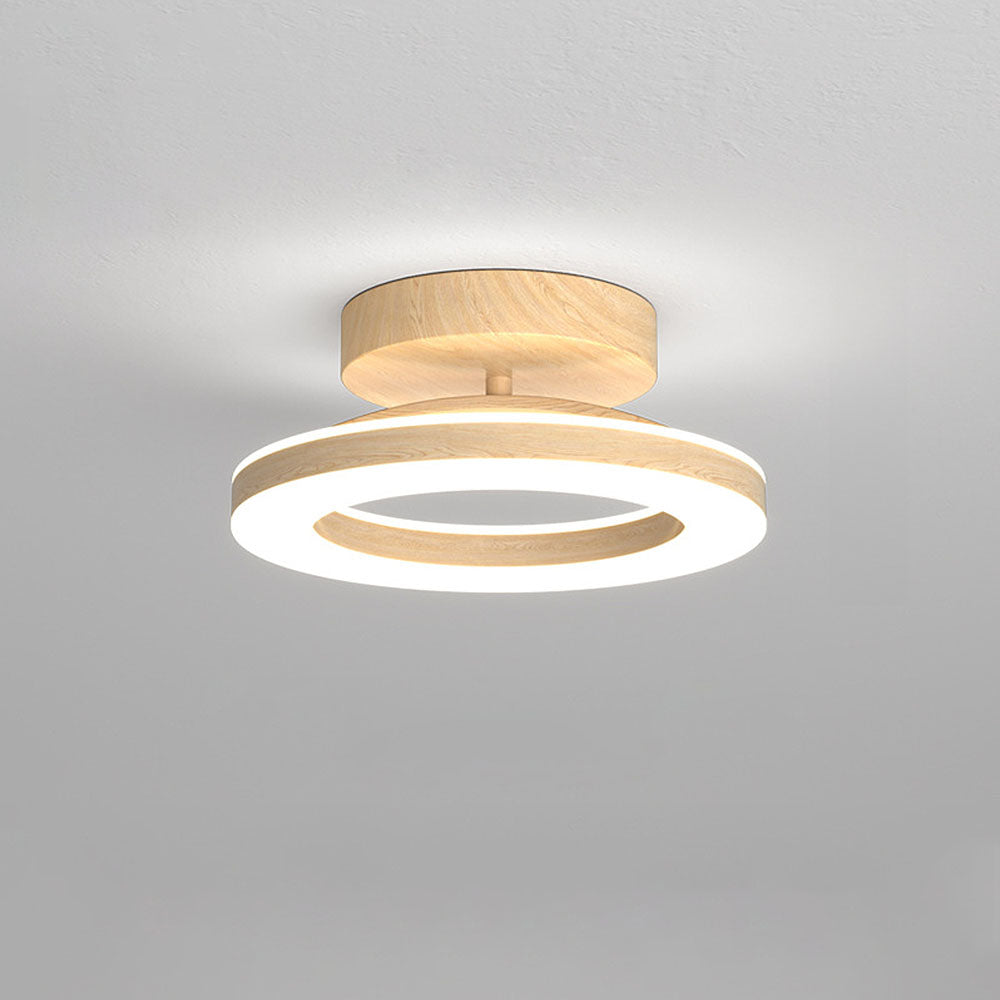 Plafonnier moderne en forme de disque - Éclairage blanc neutre