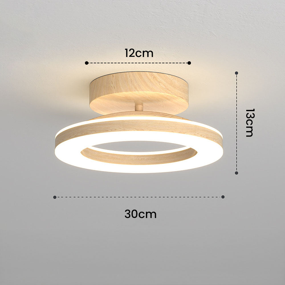 Plafonnier moderne en forme de disque - Éclairage blanc neutre