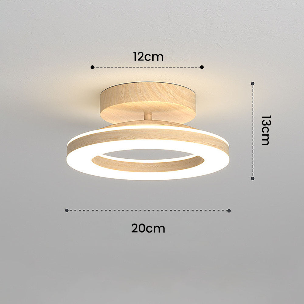 Plafonnier moderne en forme de disque - Éclairage blanc neutre