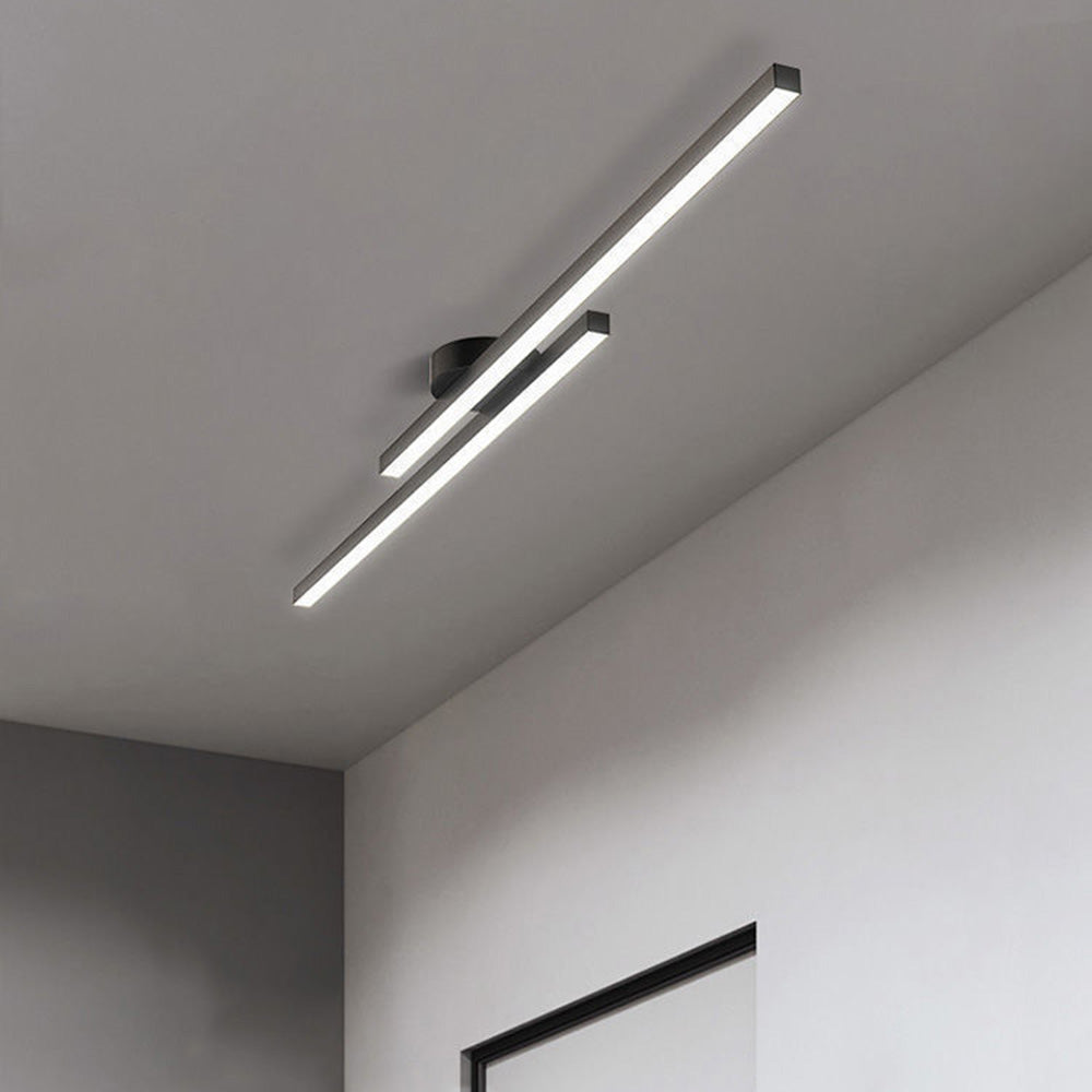 Plafonnier semi-encastré LED en aluminium moderne
