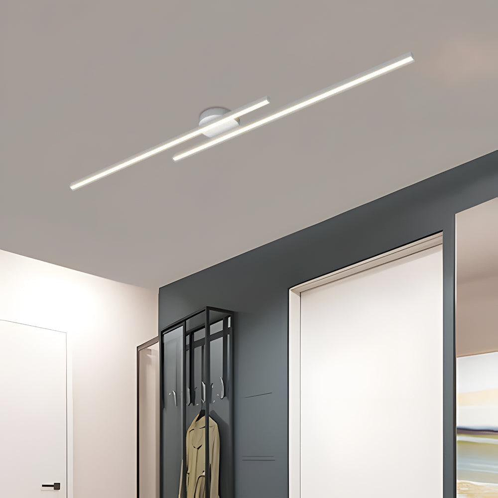 Plafonnier semi-encastré LED en aluminium moderne