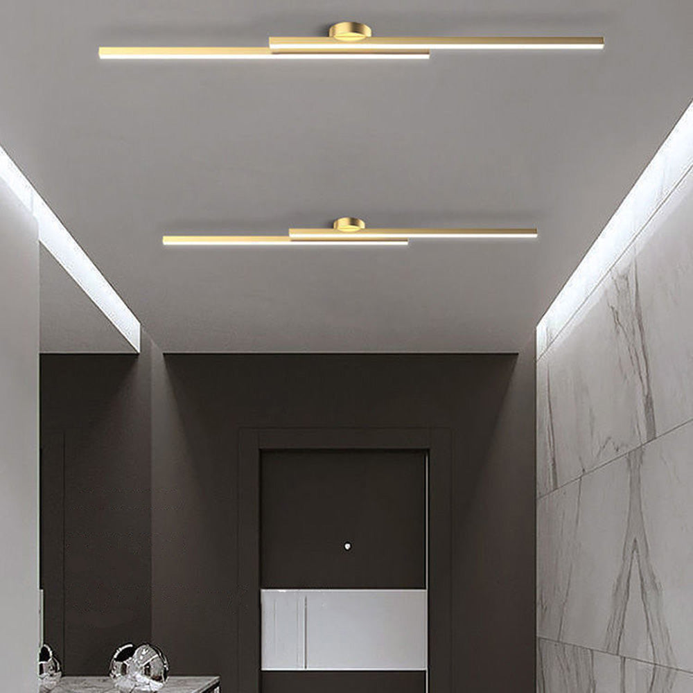 Plafonnier semi-encastré LED en aluminium moderne
