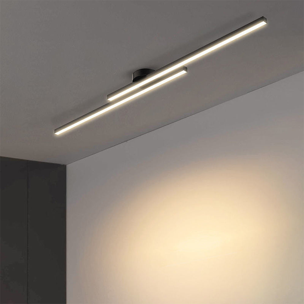 Plafonnier semi-encastré LED en aluminium moderne