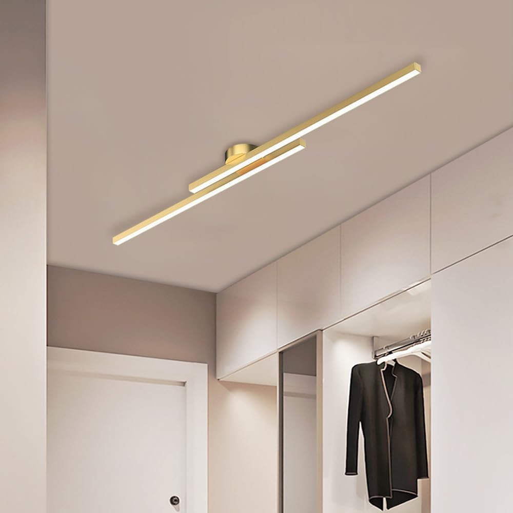 Plafonnier semi-encastré LED en aluminium moderne