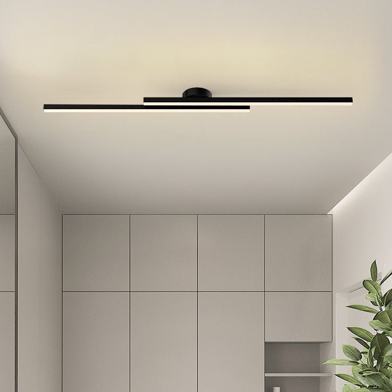Plafonnier semi-encastré LED en aluminium moderne